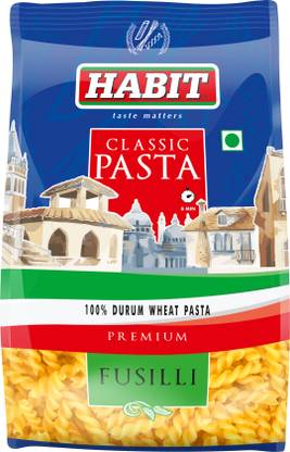 HABIT Premium Fusili Pasta 500g x Pack of 1 | Durum Wheat Pasta| Ideal for Sauces Fusilli Pasta