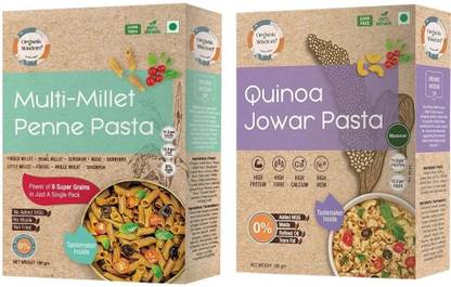 Organic Wisdom High Protein & Fibre Quinoa Jowar Macaroni Pasta and Multi Millet Penne Pasta