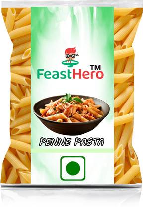 Feasthero || Penne Durum Wheat Semolina Pasta 1Kg Rich in protein and fiber content|| Pasta