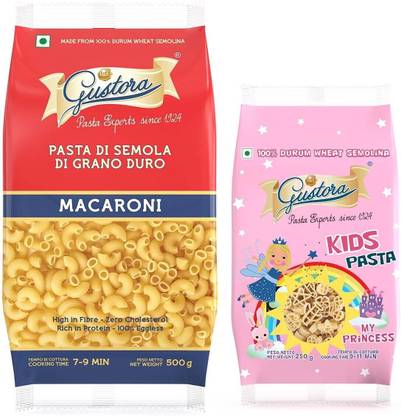 Gustora Durum Wheat Semolina Macaroni & My Princess Pasta Combo Macaroni Pasta