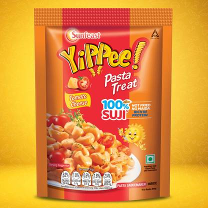 Sunfeast YiPPee! 100% Suji Tomato Cheese Treat Pasta