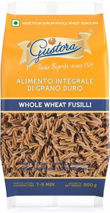 Gustora Whole Wheat Fusilli Pasta Fusilli Pasta