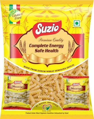 Suzio Pasta 4 kg with 2 pkt 900 gm Macaroni Spirali Pasta