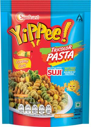 Sunfeast YiPPee! Suji Tricolor Creamy Corn Pasta