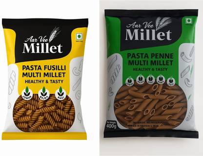 Aarvee foods Millet Fusilli, Penne Pasta