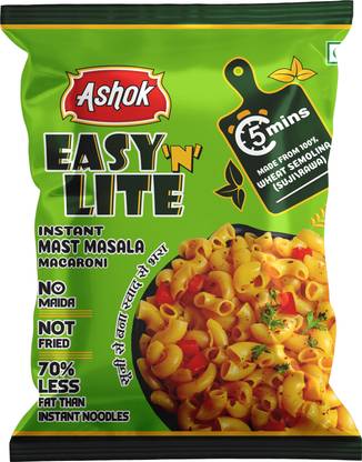 Ashok Easy'n'Lite Mast Masala Macaroni 55 g (Pack of 6) Pasta
