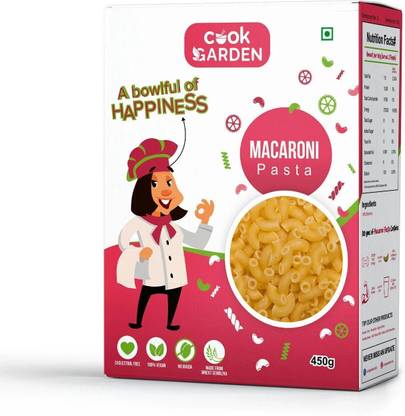 Cook Garden 100% Semolina | High Protein Healthy Diet | Maida Free & Cholesterol Free Macaroni Pasta