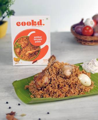 Cookd Ambur Biryani Paste (Serves 3 People) | Ready to Cook Authentic Biryani Paste
