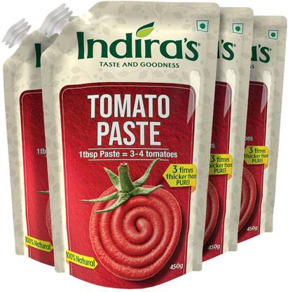 Indira Tomato Paste 450g Pack of 4