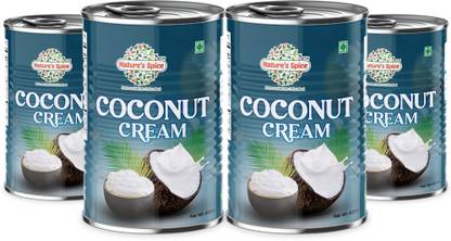Nature's Spice Coconut Cream - 1600ml, Value Pack of 4