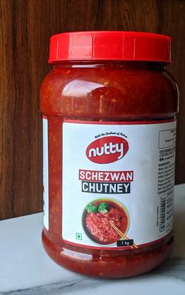 Nutty Schezwan Chutney 1Kgs Spicy Dip Quality Assured