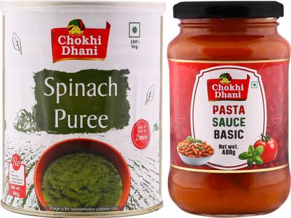 Chokhi Dhani Spinach Puree 800g, Pasta Sauce Basic 400g |