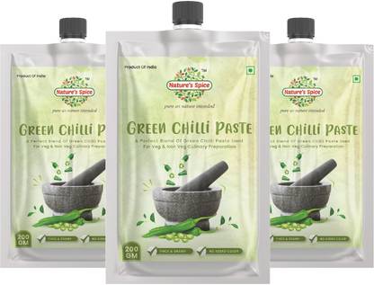 Nature's Spice Green Chilli Paste - 600 Grams