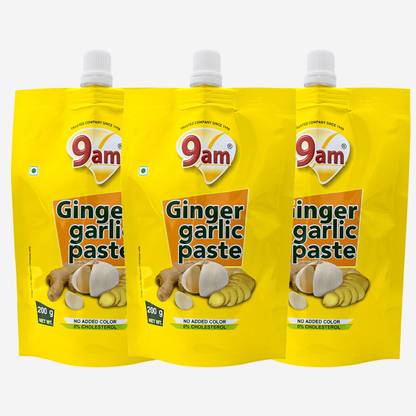 9am Ginger Garlic (Ready To Use Adrak Lahsun Paste)
