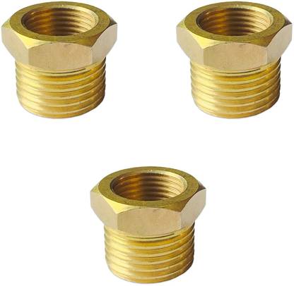 GVS ENGINEERING Brass Reducer Bush Pipe Fitting | Outer Male 1/2" into Inner Female 3/8 Hose Connector