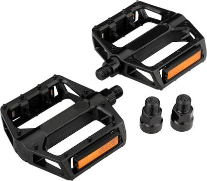 MAYCREATE 2Pcs Bike Pedals for Adults Safe Reflective Replacement Pedals with Adapters Pedal