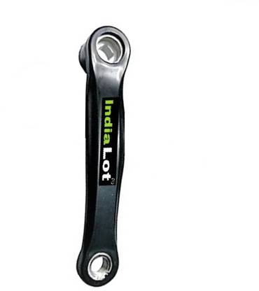 IndiaLot Cycle Crank Arm 170mm Bicycle Left Crank Arm Prismatic Hole quoteless Alloy Pedal
