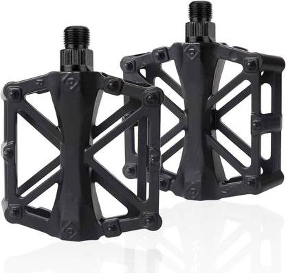 NSV Cycle Pedals MTB Pedal Alloy Off Road Mountain Bicycle Pedal (Black) Pedal