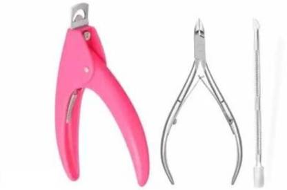 Plusbeauty Nail cutter, cuticle cutter and cuticle Pusher