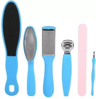 Jus’Be U Pedicure Tools for Feet - 8 in 1 Pedicure Kit|Foot Scrubber for Dead Skin-1 Set