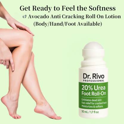 Dr.Rivo PROFESSIONAL 20% Urea Foot Cream Roll-On for Rough Heels & Soft Feet