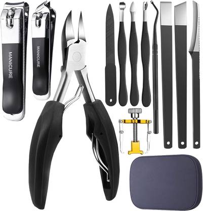 THR3E STROKES Ingrown Toenail Clipper Cutter Pedicure Knife Thick Nail Clipper Callus Remover