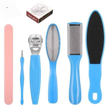 Morbee 8 in 1 Pedicure Tool Kit for Feet Foot Scrubber for Dead Skin, 3a 12a
