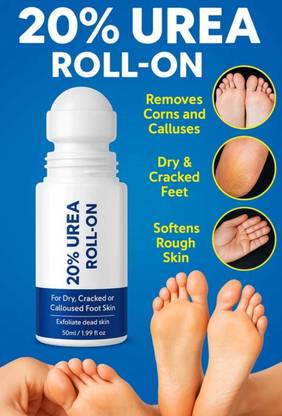 Klencare Cracked Heel Repair Roll-On | 20% Urea, 2% Lactic Acid, Olive Oil & Vitamin E