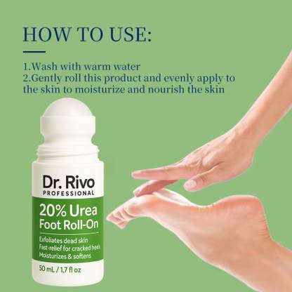 Dr.Rivo PROFESSIONAL Foot Softener Roll-On with 20% Urea for Hard Skin