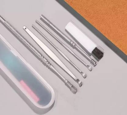 EVERERIN 6 Pcs Professional Earwax Remover Kit Includes - Cleaning Brush & Storage Box