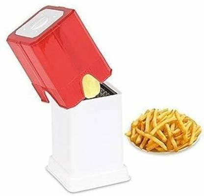 SWEETBERG 5201 Potato Chips Cutter/Slicer French Fries Maker Red Potato French Fries Finger Chips Cutter Slice Maker Machine Pack of 1 Potato Scraper (SINGLE PCS) NA Peeler