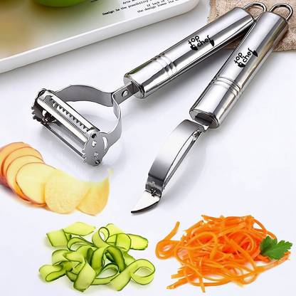 Top Chef Vegetable and Fruit Peeler Set Y Shaped, Straight Peeler Set