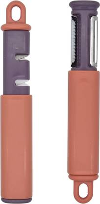 RAIYARAJ 3 in 1 Vegetable Peeler With Knife Sharpener Peeler for Kitchen Straight Peeler