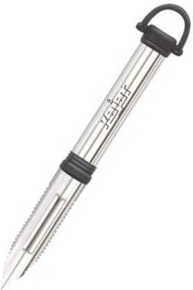 MANSI HANDWORK Straight Stainless Steel Potato Vegetable Multi Use Peeler Straight Peeler  (Black, Silver) Straight Peeler