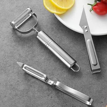 PARATE Trio Peelers, Slicers, and Corer Set for Effortless Vegetable and Fruit Y Shaped Peeler Set