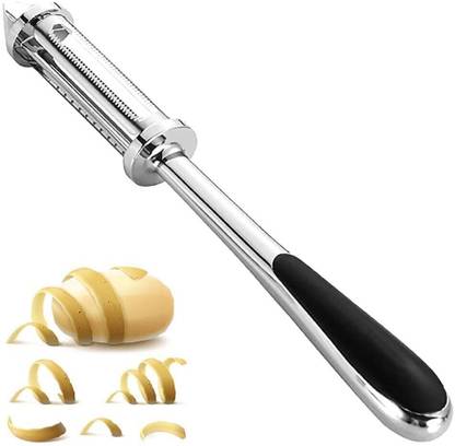 Nesh Global NESH GLOBAL Stainless Steel, 3 in 1 Multifunctional, Vegetable & Fruit Peeler Straight Peeler