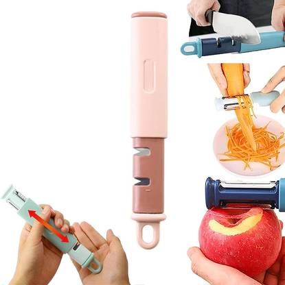 SIYANSHU Vegetable Peeler Handheld 3-In-1 Hand Held Peelers for Kitchen Multi-functional Straight Peeler