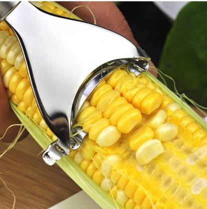 GIOGD Stainless Steel Corn Peeler, ?Magic Corn Cob Stripper Tool,Premium Straight Peeler