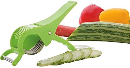 Afzacollection Vegetable fruit 5 in 1 Cutter Slicer and Peeler Sharp with Smart Locking System Y Shaped Peeler