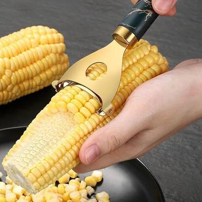 From The Farm Stainless Steel Corn Peeler with Ergonomic Ultra Sharp Blades Y Shaped Peeler