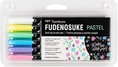 Tombow Fudenosuke Soft Tip Brush Pens Stationery Set