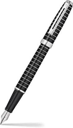SHEAFFER Prelude | E9164 Black With Chrome Plated Trim (Medium Nib) | Premium Fountain Pen
