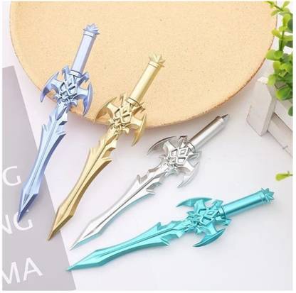 Sannu Superhero talvar pen Talwar Design Sword Fancy Blue Ink Gel Pen