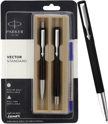 PARKER Vector Standard Chrome Trim Roller Ball Pen