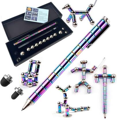 RANGOKI Multifunctional Decompression Magnetic Metal Pen Ball Pen Ball Pen
