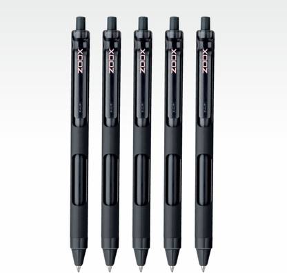 FLAIR Zoox Minimalistic Design Rubberised Body F7 0.7 mm Retractable Mechanism Roller Gel Pen