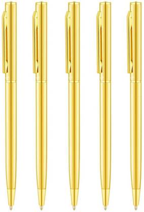 UJJi Gold Colour Body Pack of 5 Metal Ball Pen