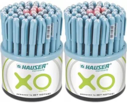 HAUSER Hauser XO 0.6mm Ball Pen |Low Viscosity Ink With Ultra Durable Tip | x Pack of 2 Ball Pen