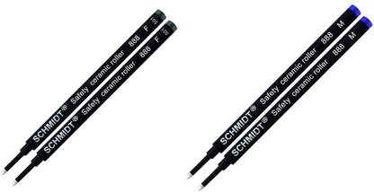 greencom SCHMIDTT 888 F Non dry Premium Roller Refills for Parkerr, Lamyy, Sheafferr Roller Ball Pen