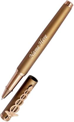 UJJi Doctor Clip Deisgn Pen in Brown Colour with German Refill Roller Ball Pen